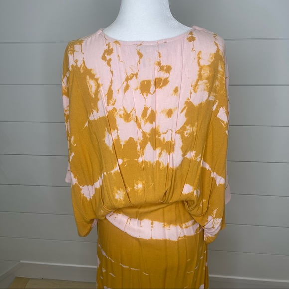 Young Fabulous & Broke Tie Dye Boho Ruffle Maxi Dress - Picture 7 of 9